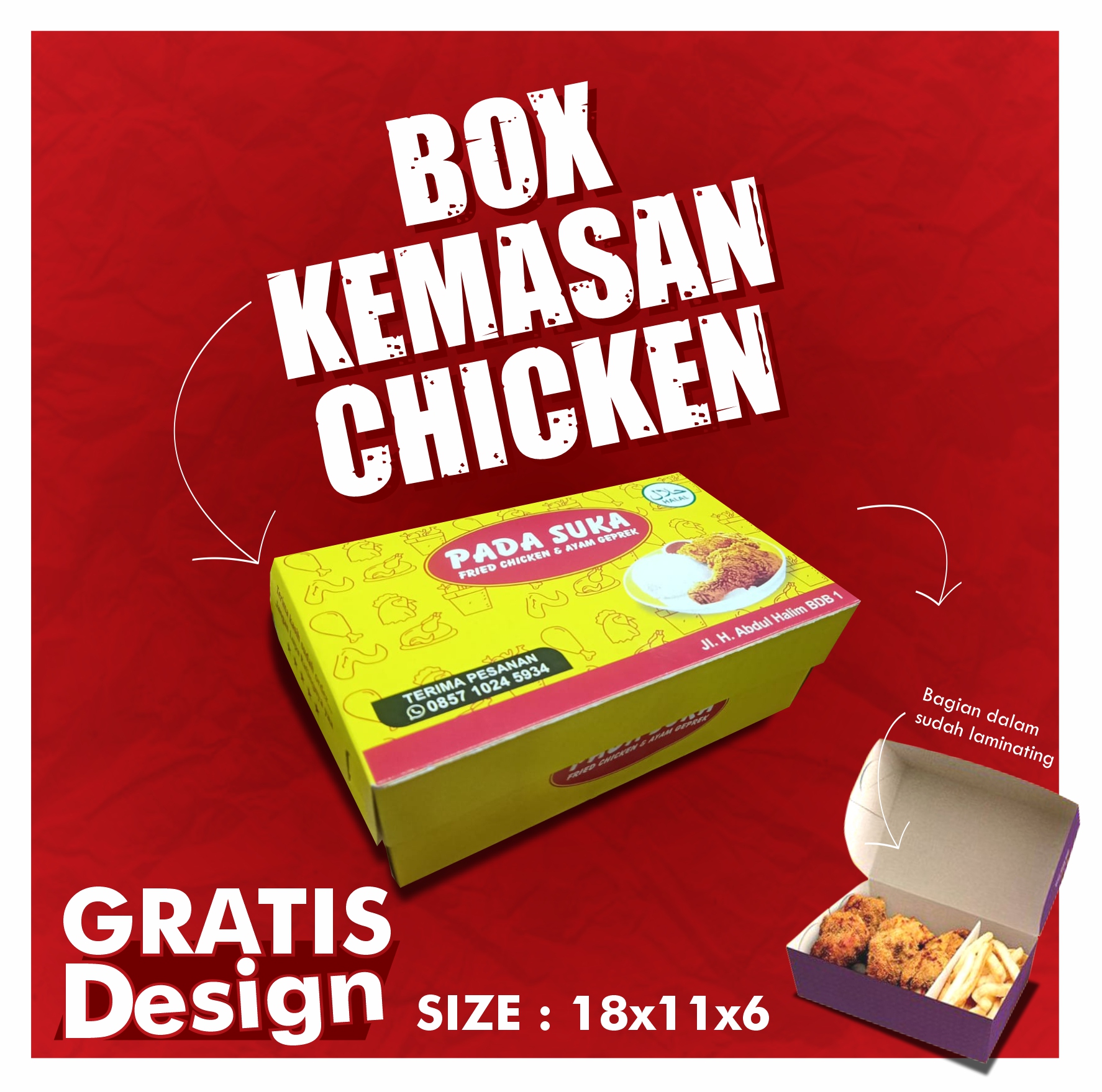 Kemasan FRIED CHICKEN