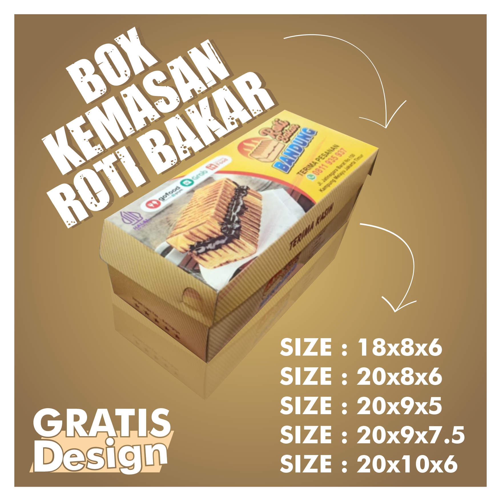 Kemasan Roti Bakar variant